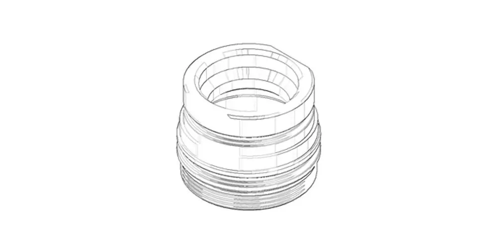 DORNBRACHT Befestigung Mutter ERSATZTEILE 092404288 D. 34 x 26,5 mm, 09240428890 Galeriebild 1